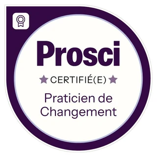 Badge Prosci Certified Change Practitioner